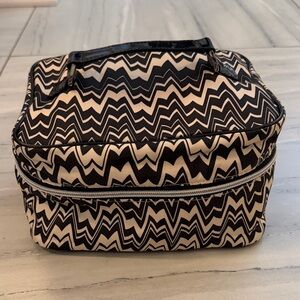 Missoni for Target Black and Cream Zigzag Cosmetic Bag
